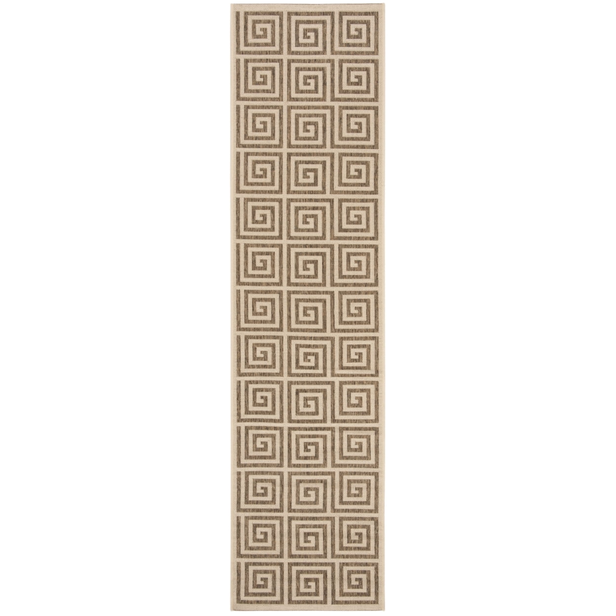 SAFAVIEH Beach House Johan Geometric Indoor/Outdoor Area Rug, Beige/Cream, 3' x 5'