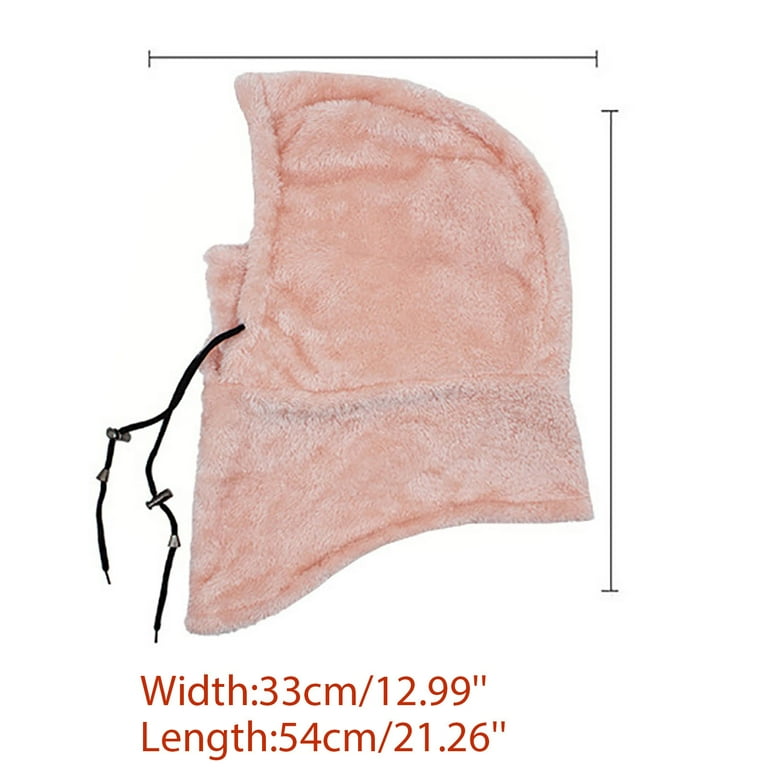EANJE Sherpa Hood Ski Mask,Winter Fleece Hood Ski Mask for