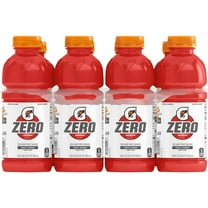 Gatorade G Zero Sugar Fruit Punch Thirst Quencher Sports Drink, 20 oz, 8 Pack Bottles