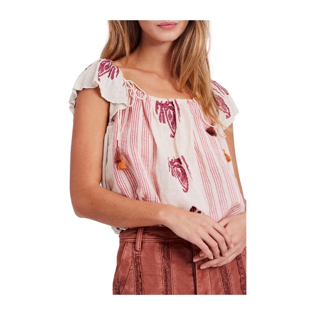 Free People Blouse en Tricot Pukka pour Femmes Sable m