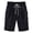 Black, variant on Bmisegm Summer Shorts for Women Plus Size Solid Color High Waist Elastic Waist Beach Workout Light Bermuda Shorts with Pocket Khaki XXXL