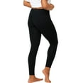 thumbnail image 2 of Hanes EcoSmart Women's High-Waisted Leggings with Shaping Black 2XL, 2 of 7