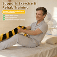 thumbnail image 5 of Ehucon Bed Pull Up Assist Strap, Senior Mobility Aid, 18 Padded Handles, 1 Pack, Yellow Grip Points, 67 Inches, Polyester, 5 of 9