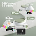 thumbnail image 4 of FanttikRide 12V N7 Ultra Electric Wiggle Car with Pedal, Kids Car, MagicMute™ Motor Swing Car, 2 Speeds, 9 Color Modes, Digital Display, Bluetooth, for Ages 3 and Up, 150 Lbs,  Morandi Green, 4 of 9