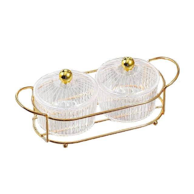 Naiovety Platos para servir divididos, elegante de frutos secos y bandeja de frutos secos para aperitivos, color marrón Almacenamiento y organización del hogar tipo 16