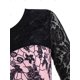 thumbnail image 3 of Plus tamaño de impresión de la manga del cordón de camiseta Rosegal Mangas largas de talla grande, 3 of 5