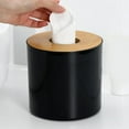 thumbnail image 4 of Soporte Redondo para Caja de Pañuelos, dispensador de Papel Higinico Moderno y Elegante Con Material PP de Primera para Sala de Estar, Dormitorio, Oficina, 4 of 7