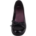 thumbnail image 2 of Womens Slip On Faux Leather Quilted Diamond Patterned School Work Dolly Shoes - Black - US 5, 2 of 7