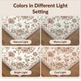 thumbnail image 7 of Design&I 6'x9' Ultra Soft Area Rug, Neutral Symmetrical Beige Boho Cream Pile Vine Delicate Botanical None Fluffy Washable Non Shedding for Guest Room Bedroom Living Room, 7 of 7