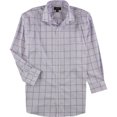 thumbnail image 1 of Tasso Elba Camisa de vestir con botones de Basketweave para hombre púrpura azul 17.5 Tasso Elba Button-Front, 1 of 1