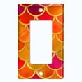 thumbnail image 5 of Metal Light Switch Plate Outlet Cover Mermaid Orange MER013, 5 of 13
