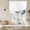 White Black, variant on White Dandelion Tie Up Curtains 45 Inches Long, Kitchen Window Curtains Over Sink, Spring Flowers Plants Vintage Gray Wood Small Window Curtains Shade Balloon Curtains Valances for Bedroom 34"x45"
