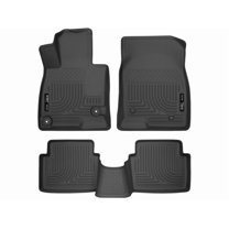 Husky Liners 98651 Weatherbeater Floor Mats Fit 2014-2018 Mazda 3 Hatchback, Sedan - Front/2nd Seat - Black