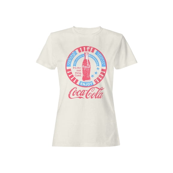 Officially Licensed Coca Cola Vintage Coca-Cola Enjoyment Design Women's T-shirt