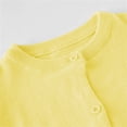 thumbnail image 4 of Coerni Solid Sweaters for Girls Crewneck Button-Up Cardigan Soft Comfy Long Sleeve Knit Tops Kids Back to School Clothes, 4 of 9