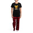 thumbnail image 4 of CafePress - I Love Sushi Women's Dark Pajamas - Women's Short Sleeve Print T-Shirt and Pants Dark Cotton Pajama Set, 4 of 7