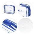thumbnail image 3 of 1 Pc Bolsa de Maquillaje Impermeable para Mujeres para Viajes, Camping, Baño, Gimnasio, Azul, PVC, 3 of 6