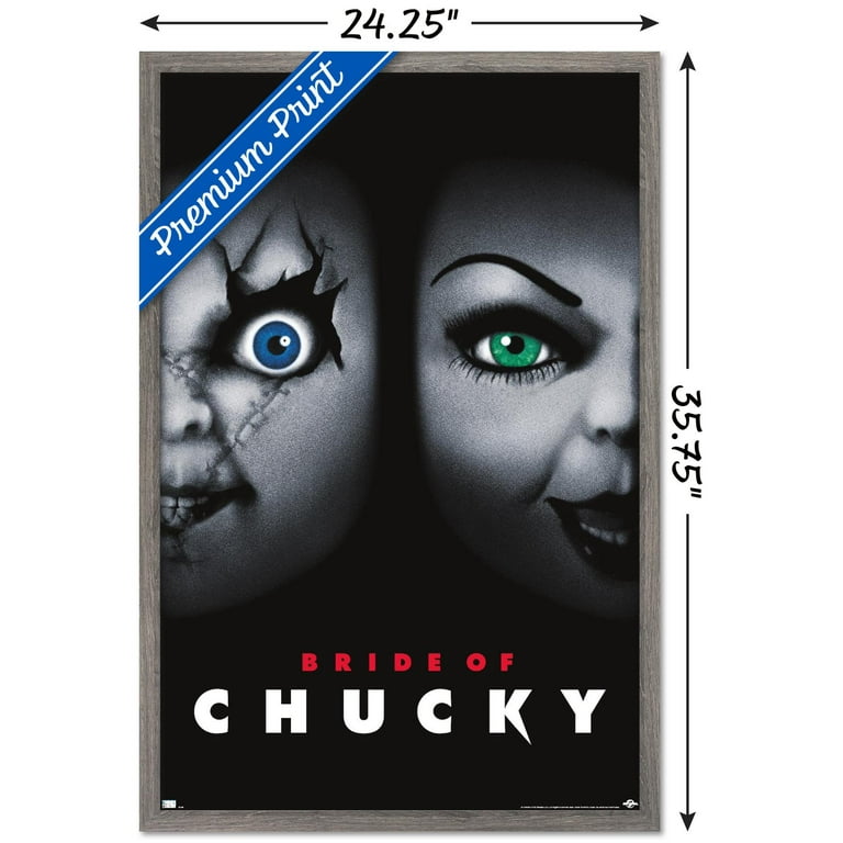 チャッキー ポスターアート Bride of Chucky 額縁 キラキラ 大判 Child's Play: Bride of Chucky - One Sheet Wall Poster, 22.375