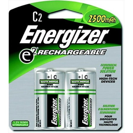 UPC 009025000071 product image for Energizer 090257 E2 Nimh Rechargeable C Battery, 2500 Mah, 1.2 V, Pack - 2 | upcitemdb.com