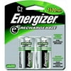 Energizer 090257 E2 Nimh Rechargeable C Battery, 2500 Mah, 1.2 V, Pack - 2