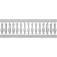 thumbnail image 5 of Ekena Millwork 32"H x 9'L Fiberthane Arcadian Unassembled Balustrade Railing Kit, Style N (7 3/8" On-Center Spacing to Pass 4" Sphere Code), 5 of 6