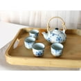 thumbnail image 2 of Sturdy Quality Smooth Bamboo Food Tea Butler Tray Platter With Handles 15"X11", 2 of 4