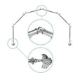 thumbnail image 2 of Florence 13/16" 6-Sided Bay Window Curtain Rod - Satin Nickel, 2 of 3