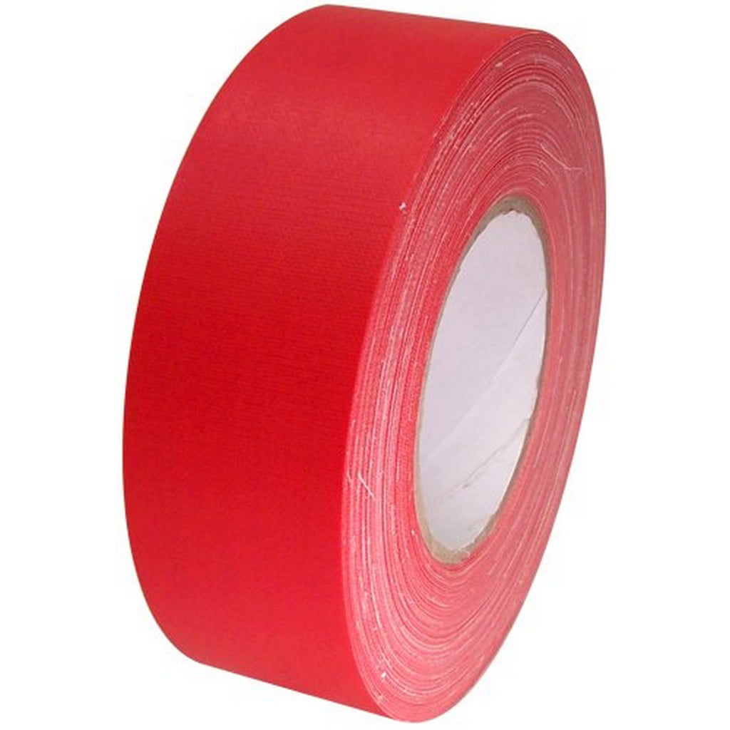 Red 2 x 60 24 Rolls 11.8mil Non-Reflective Cloth Gaffers Spike Tape 