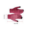 thumbnail image 4 of Toystoory 1 par de guantes cálidos de invierno para ciclismo con pantalla táctil Figer Deportes de nieve Rosa roja 21x10.5cm, 4 of 6