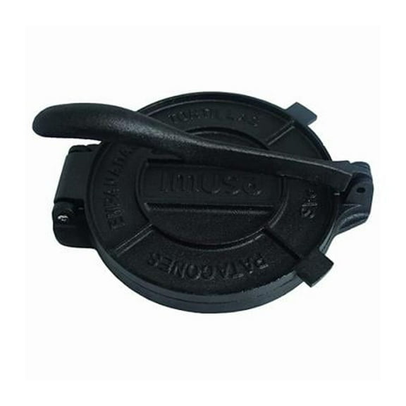 IMUSA 85008 Cast Iron Tortilla Press Black 8-Inches