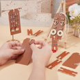 thumbnail image 3 of 10pcs Leather Earring Holders Tangle-Free Necklace Organizer Portable Earring Nacklace Organizer Set Brown Jewelry Card Holer Jewelry Storage Card for Stud Earring Chain Necklaces Storage, 3 of 9