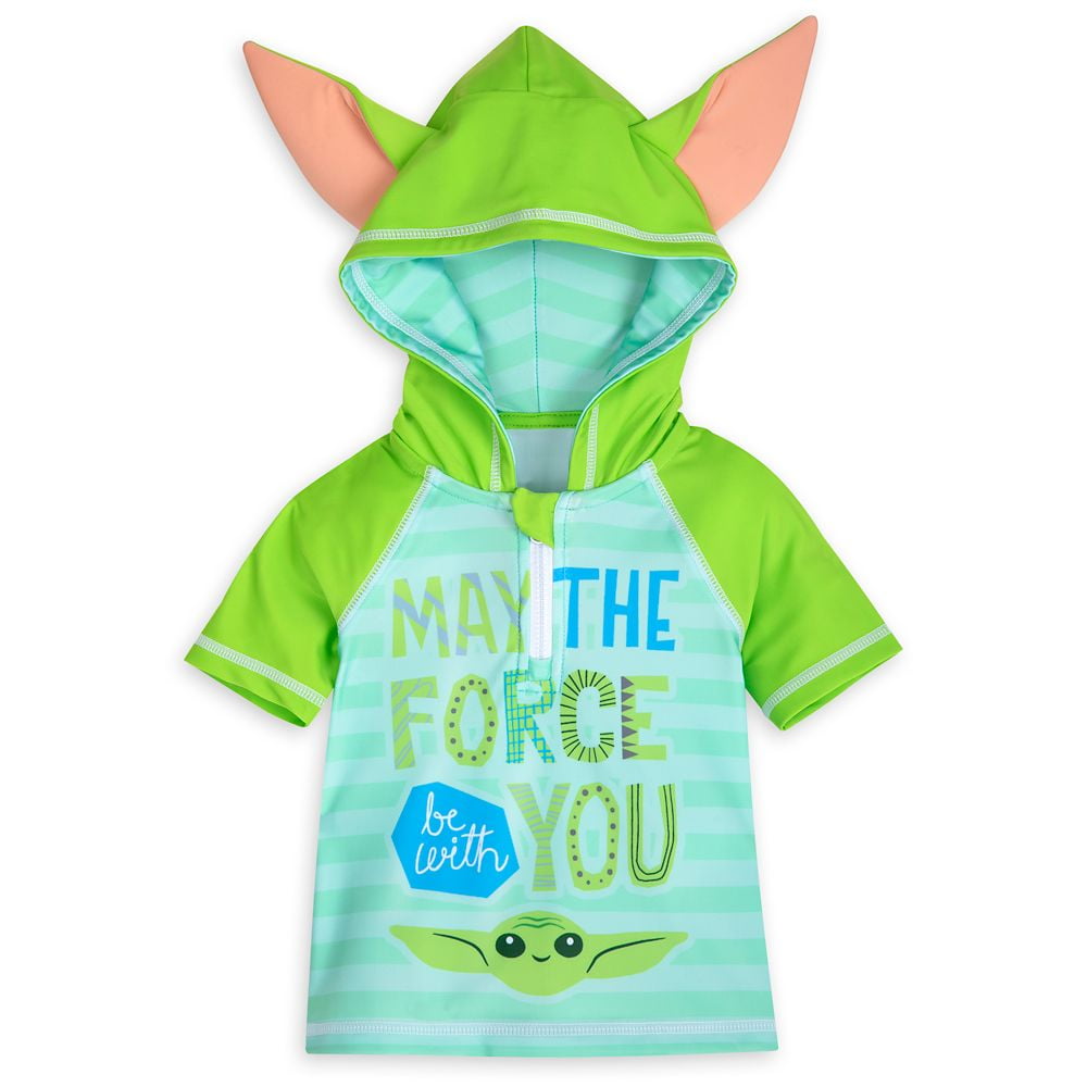 Disney Star Wars The Child Baby Yoda Swim Rash Guard Size 18 24 Months