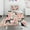 Pink Boston Terrier, variant on Pink Boston Terrier and Flower Duvet Cover and Pillowcase Set for Single Bedding, Bedroom Accessories for Kids Teens