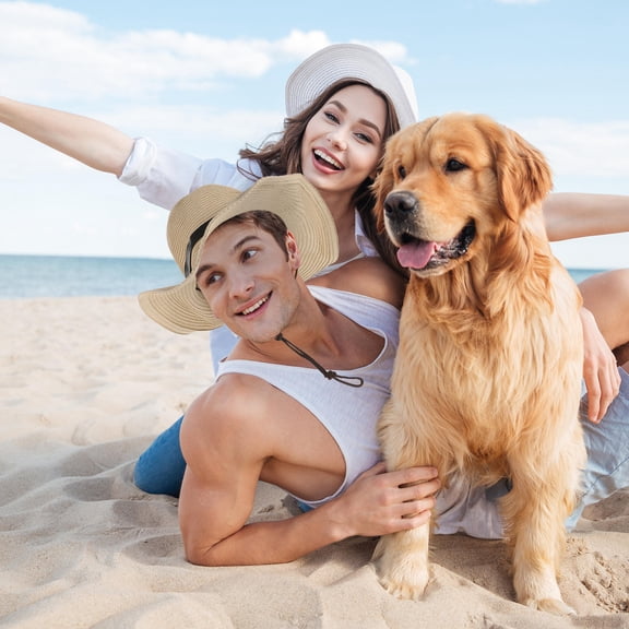 Minkissy Mens Wide Brim Sun Hat Breathable Straw Foldable 1Pack for Hiking