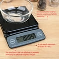 Mainstays High Precision Digital Kitchen Scale, Black