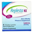thumbnail image 4 of Replesta NX 14,000 IU Vitamin D3 Cholecalciferol Vitamin D Deficiency Once-Weekly Chewable Wafer, Non-GMO, Natural Orange Flavor, 8 Tablets, 4 of 6
