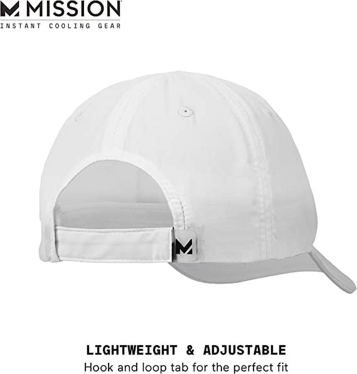 MISSION Cooling Performance Hat - Unisex Baseball Cap, for Men and Women - Instant-Cooling Fabric, Adjustable Fit