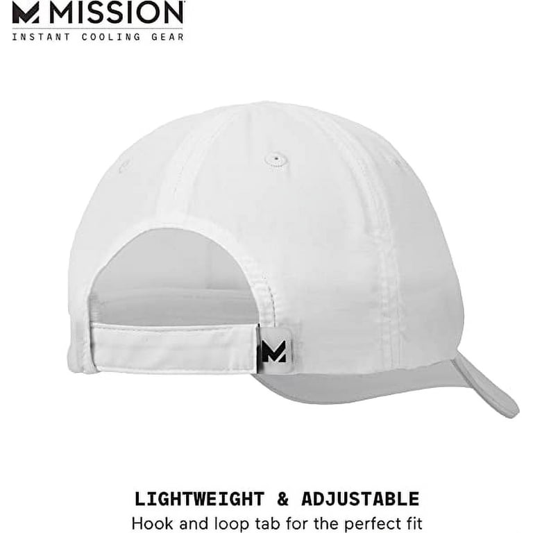 MISSION Cooling Performance Hat Unisex Baseball Cap with  Cooling Performance Hat For Men and Women - Instant-Cooling Fabric Cap White main image 2