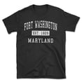 thumbnail image 1 of Fort Washington Maryland Classic Established Men's Cotton T-Shirt, 1 of 1