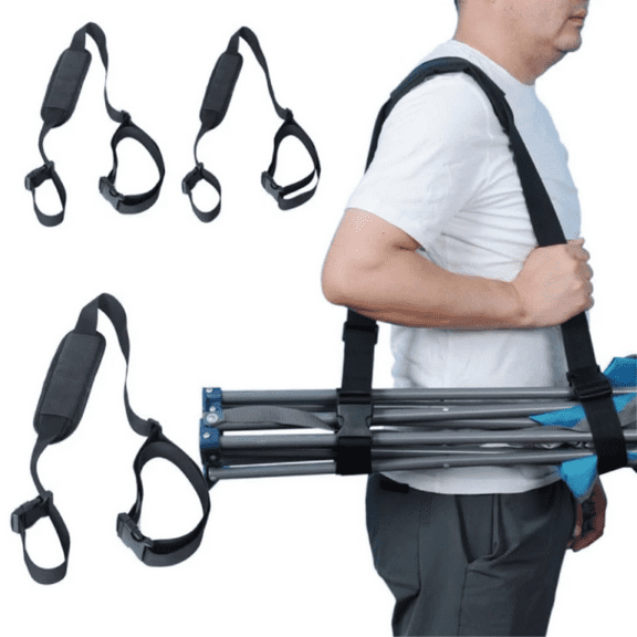 3 Pack Convenient and Sturdy Carry Strap for Beach Chair,Ideal for Camping,Free Shoulder Straps for Folding Chairs