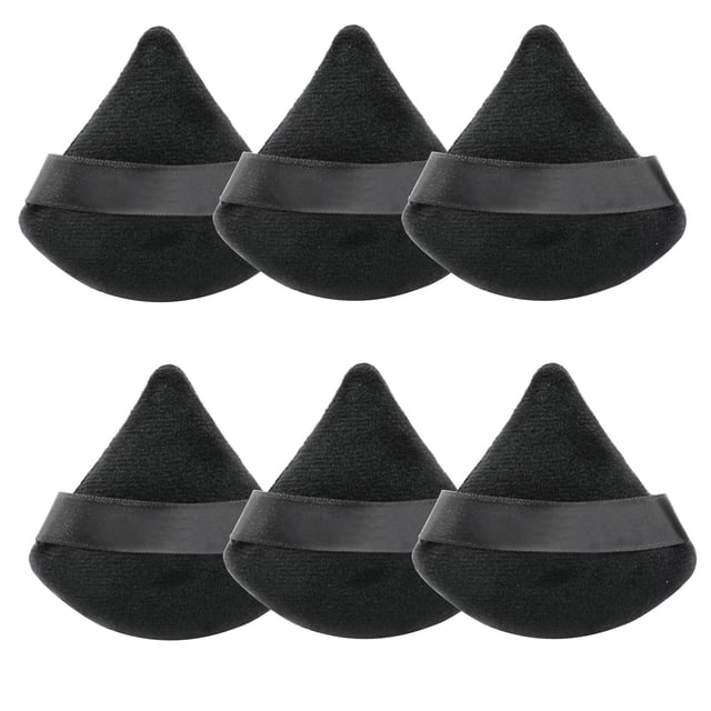 Daisyyozoid Wholesale 6Pcs Washable Powder Puff Washable Makeup Puff Pure Cotton Powder Velour Soft Face Makeup Tool