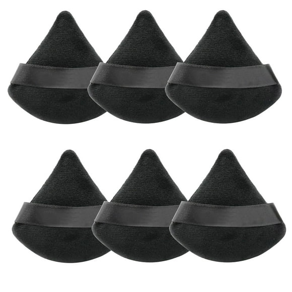 Dadatutu Washable Cotton Velour Powder Puff for Makeup Novices | 6Pcs Multi-Functional Face & Eye Tool |Oil-Control & Easy-To-Clean Beauty Essential