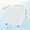 thumbnail image 2 of Square Ottoman Cover 18x18x18inch Polyester Ottoman Slipcovers, Cream, 2 of 6