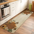 thumbnail image 2 of Runner Rug 2'x6', Vintage Bees Washable Non-Slip Hallway Runner Rugs, Daisy Floral Pastoral Retro Art Bedside Rugs Floor Mats Carpet Runners for Kitchen Bathroom Laundry Room, 2 of 8