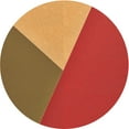 thumbnail image 1 of Ahgly Company Machine Washable Indoor Round Transitional Cinnamon Brown Area Rugs, 4' Round, 1 of 7