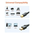 thumbnail image 2 of VANAUX Printer Cable USB 2.0 Printer Cable USB-A to USB-B Cable,Scanner Printer Cord for Fax Machine,USb Switch and MIDI Keyboard 3ft/1m, 2 of 7