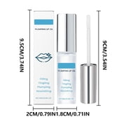 ONLYEOR Lip Plumping Serum, Lip Rehab Serum Oil, Hydrating and Moisturizing Clear Serum for Dry Lips Moisturizes Restores Tenderness 4ml