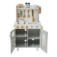 thumbnail image 4 of Teamson Kids Little Chef Memphis Play Kitchen with 16 Accessories, Gray/Gold, 4 of 13