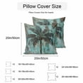 thumbnail image 3 of Waterproof Throw Pillow Covers Set of 2, 18x18 Inch Boho Coastal Tree Decorative Pillowcases Outdoor Pillow Slip Cushion Covers Set for Couch Tent Ocean Vintage Tropical Plant Flower, 3 of 7