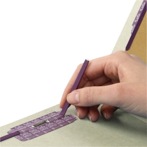 Smead SafeSHIELD® End Tab Class Folder GY/GN 10/BX Letter (26810)